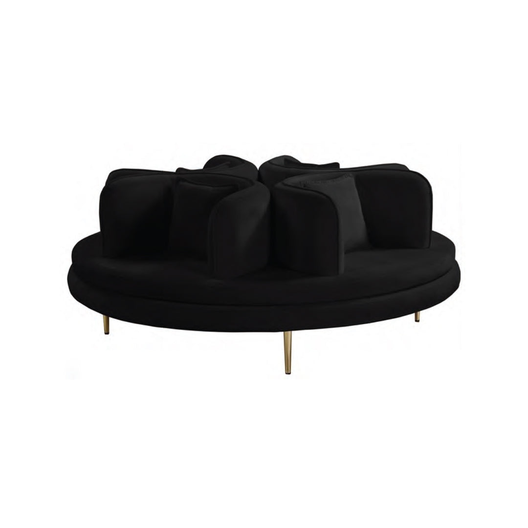 DEKKO ROUND BANQUETTE - BLACK