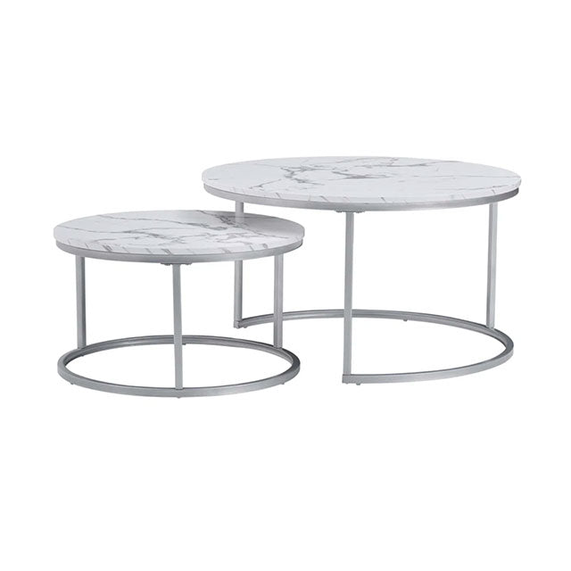 TERRA NESTING TABLE - CHROME