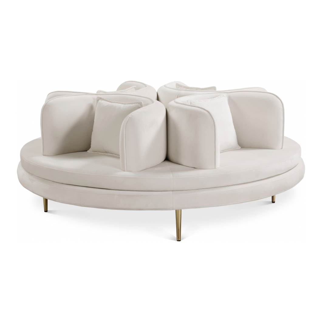 DEKKO ROUND BANQUETTE - WHITE