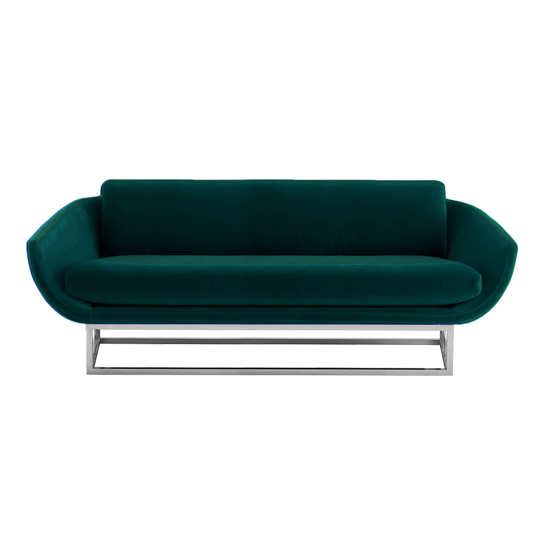 NOVO SOFA - EMERALD/CHROME