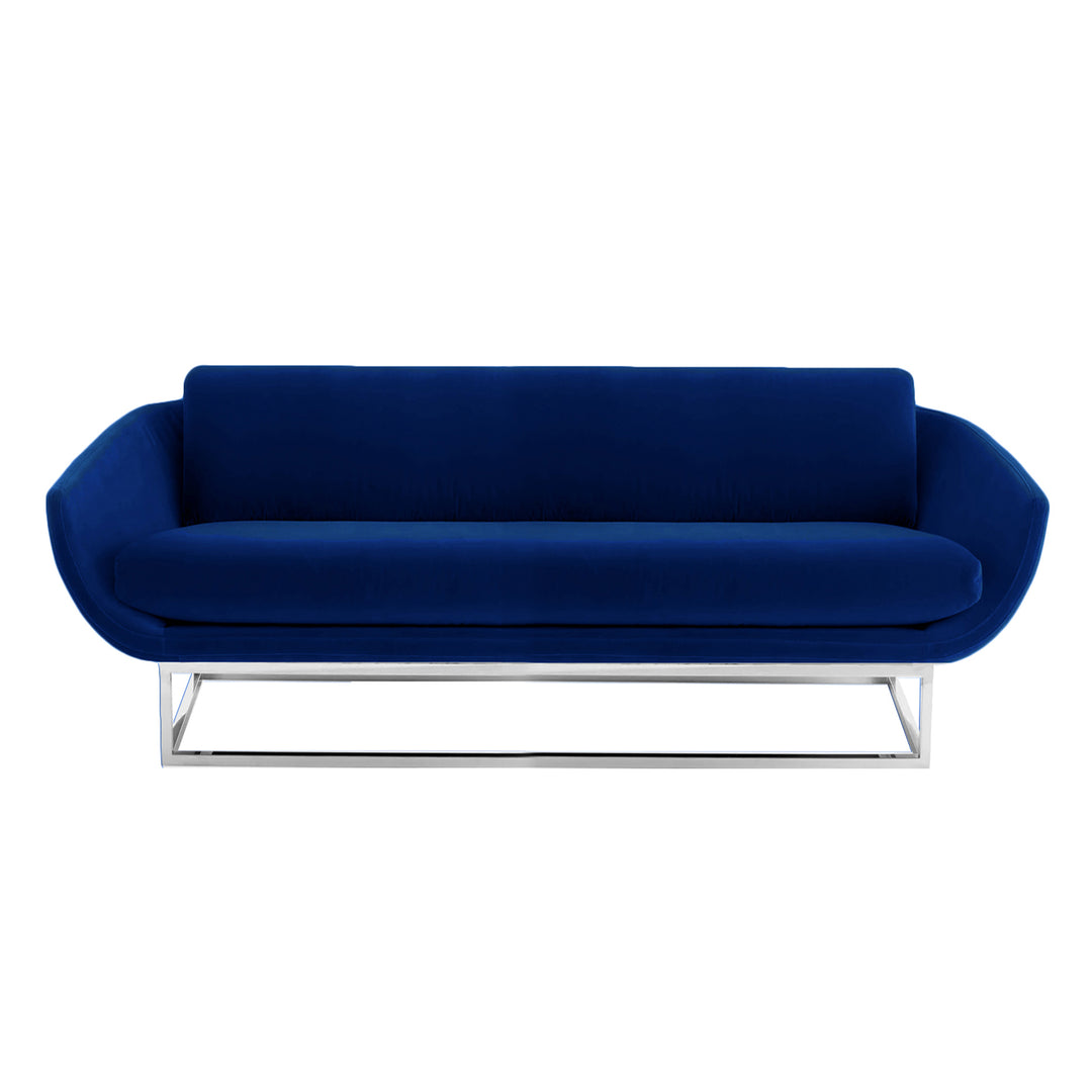 NOVO SOFA - NAVY/CHROME