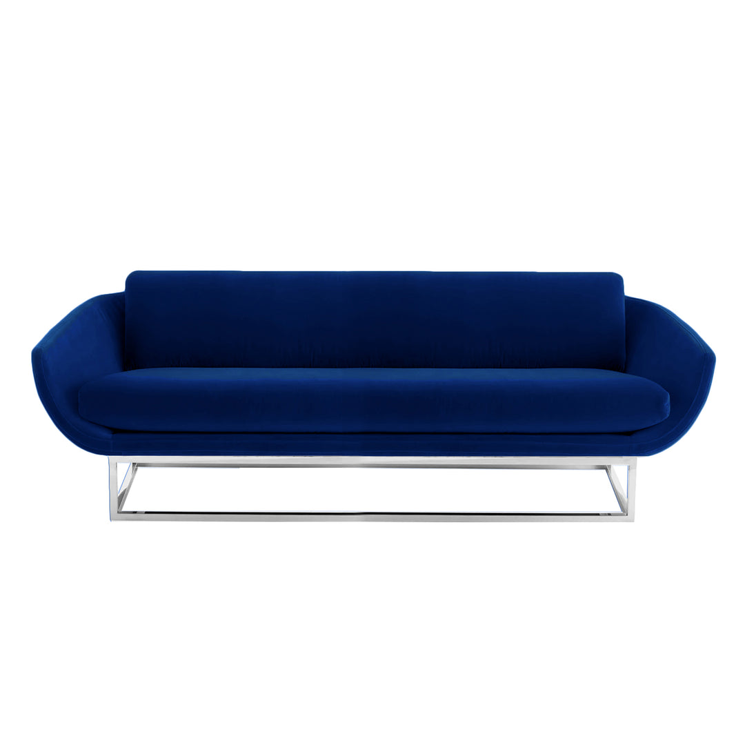 NOVO SOFA - NAVY BLUE/CHROME