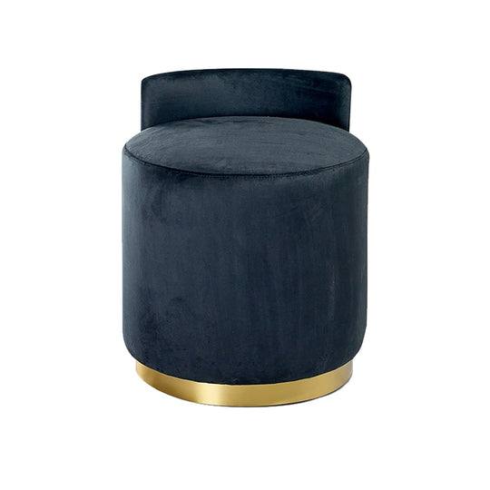 CASSINI OTTOMAN - BLACK/GOLD