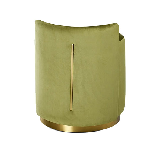 CASSINI OTTOMAN - OLIVE/GOLD