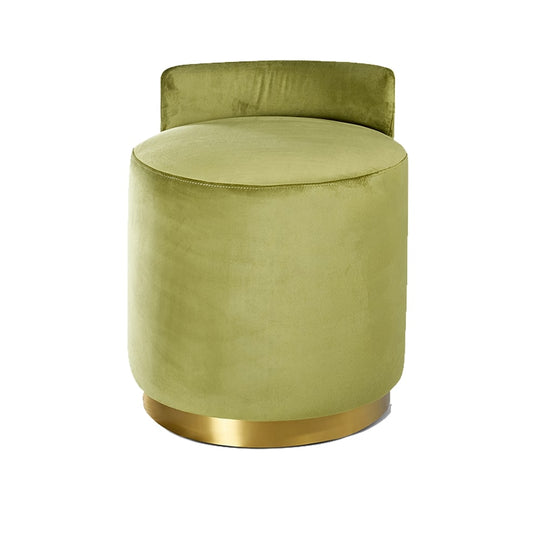 CASSINI OTTOMAN - OLIVE/GOLD