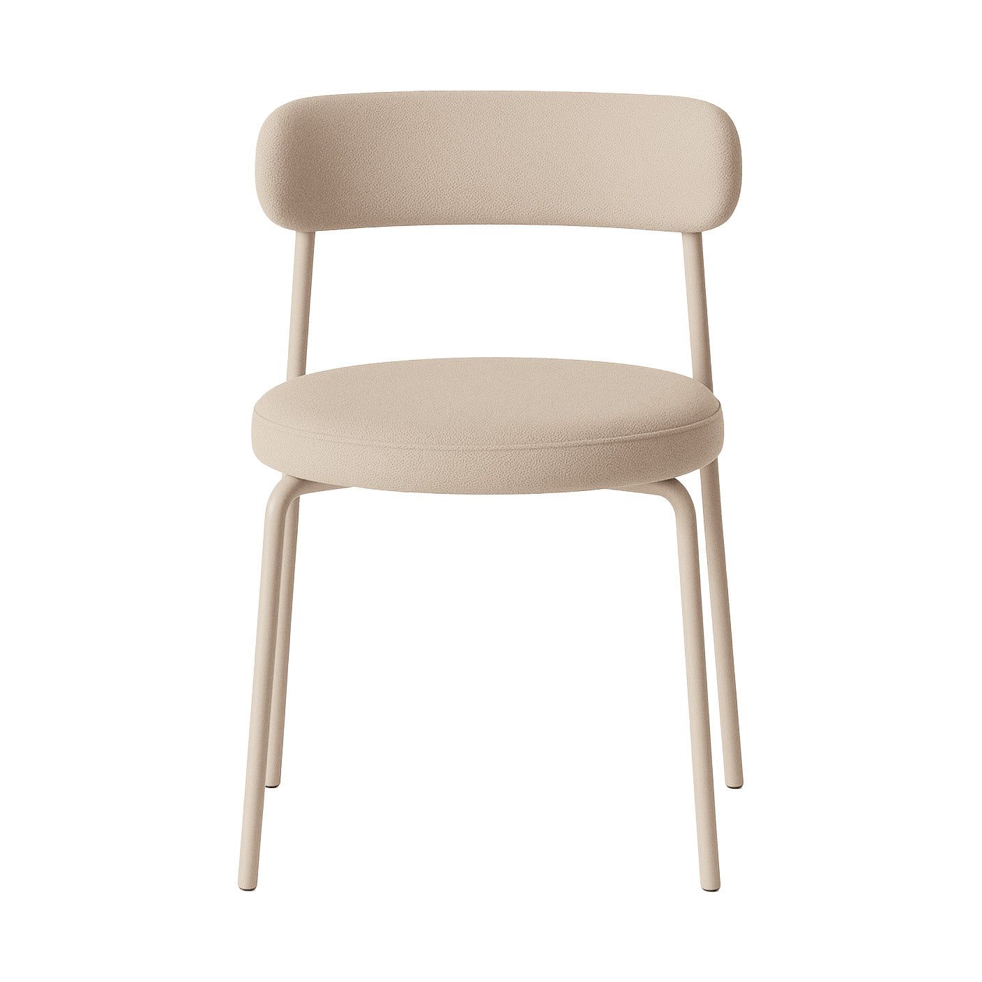 Chair with polypropylene shell and beech wood legs 