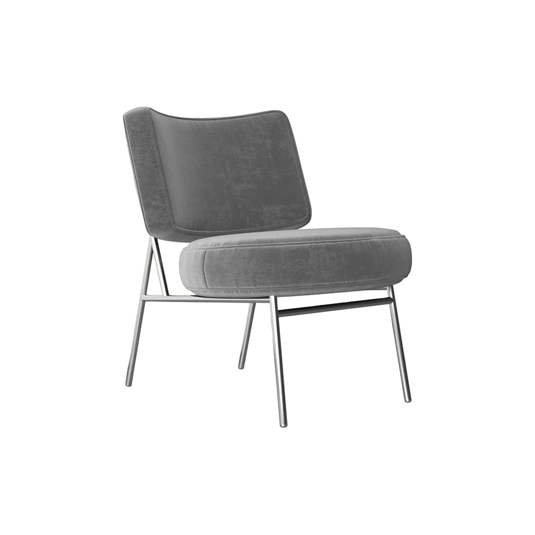 DOLCE CHAIR - GRAY/ CHROME