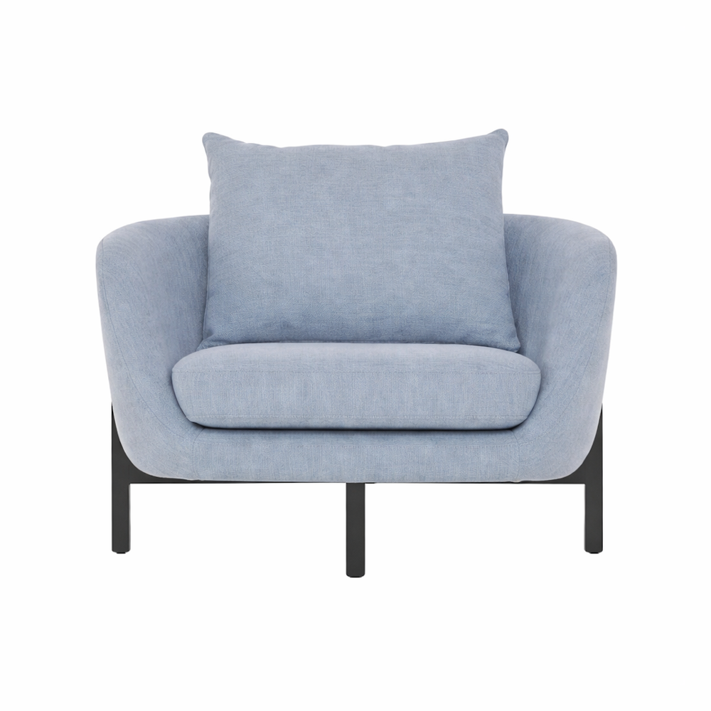 VIVO CHAIR - LIGHT BLUE/ BLACK