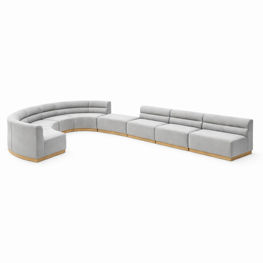 VIESSO BANQUETTE - CONCAVE/ GRAY