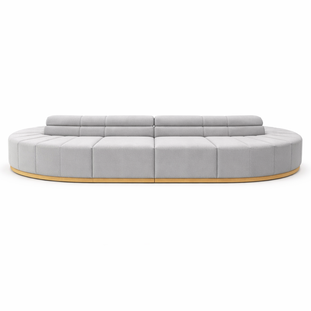 VIESSO BANQUETTE - CONCAVE/ GRAY