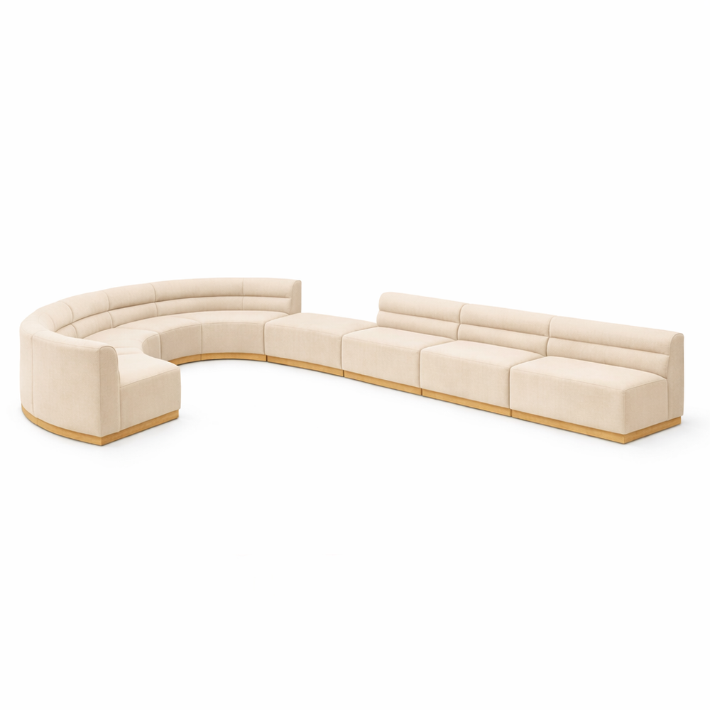 VIESSO BANQUETTE - CONCAVE/ BEIGE