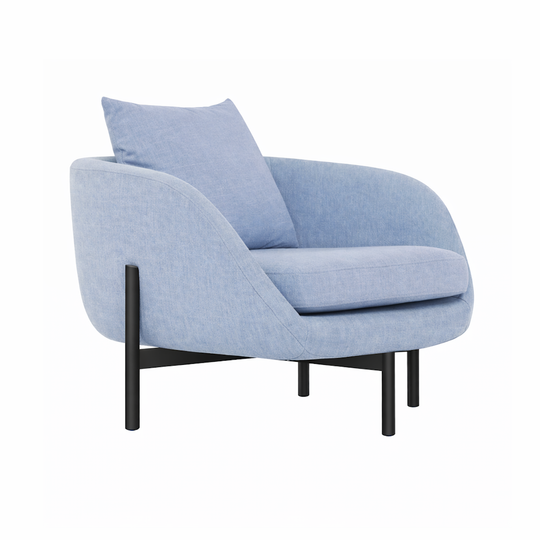 VIVO CHAIR - LIGHT BLUE/ BLACK