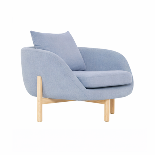 VIVO CHAIR - LIGHT BLUE/ OAK