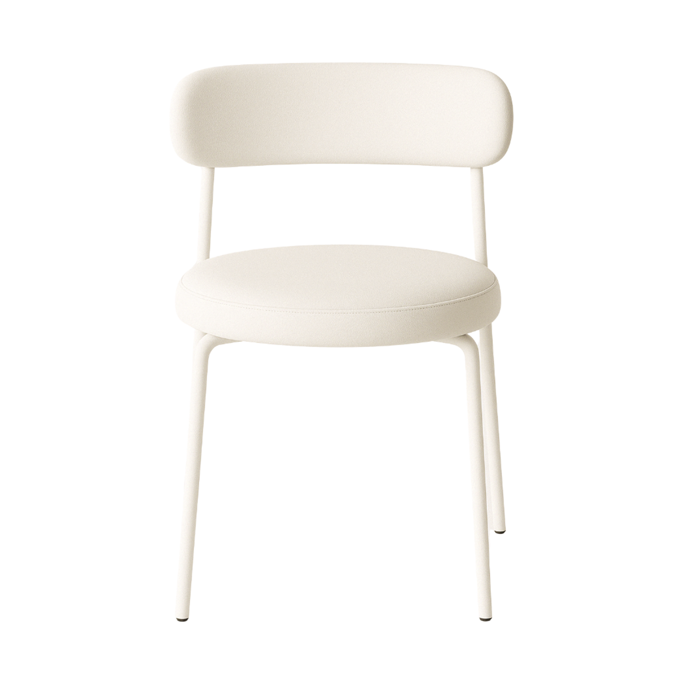 white dining chair rental, modern event chair, Forma chair collection, upholstered dining chairs, minimalist designer seating