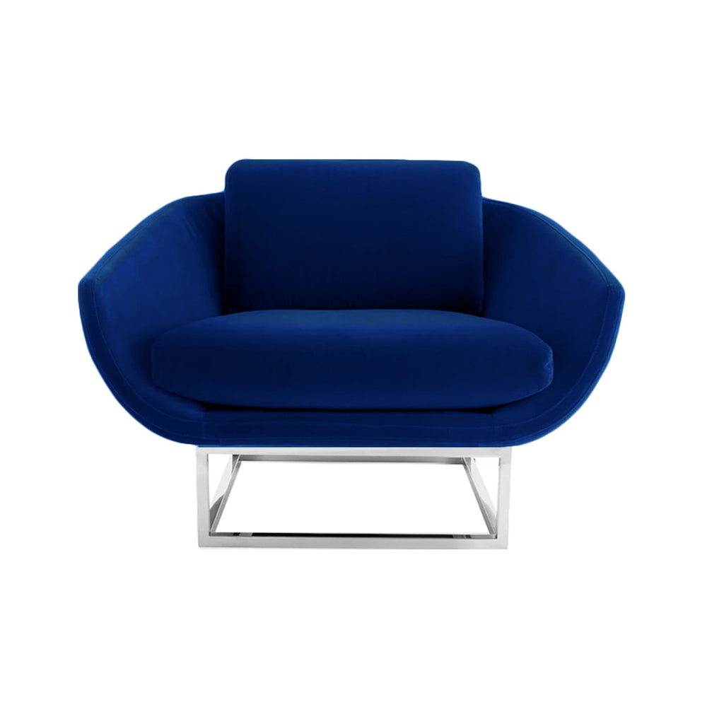 Nov Chair Novo Chair Navy Chrome – Corporate Event Furniture Rental – San ...