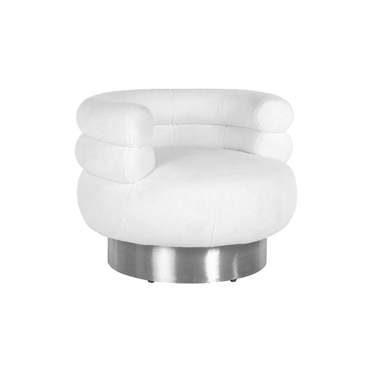 VITA CHAIR - WHITE/SILVER