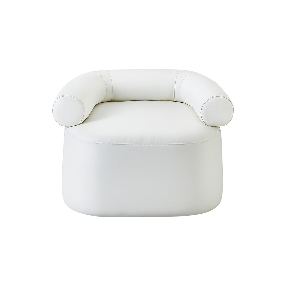 CASSINI CHAIR - WHITE LEATHER