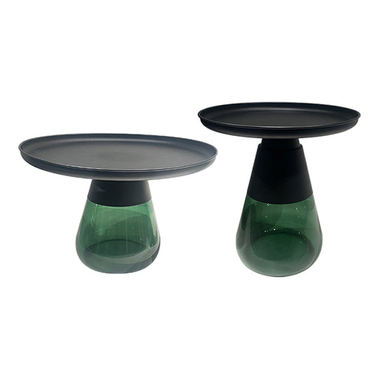 VETRO TABLE - BLACK & GREEN (S)