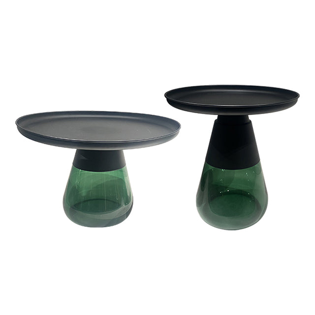 VETRO TABLE - BLACK & GREEN (M)