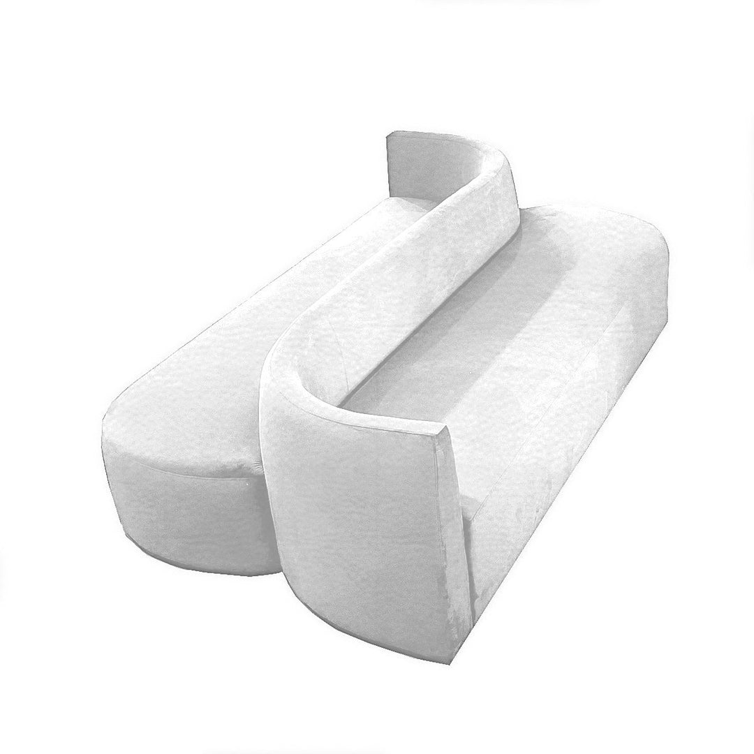 white modern double side sofa