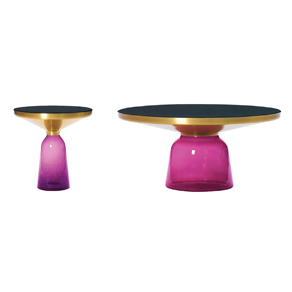 GIO COFFEE TABLE SET - PINK & GOLD