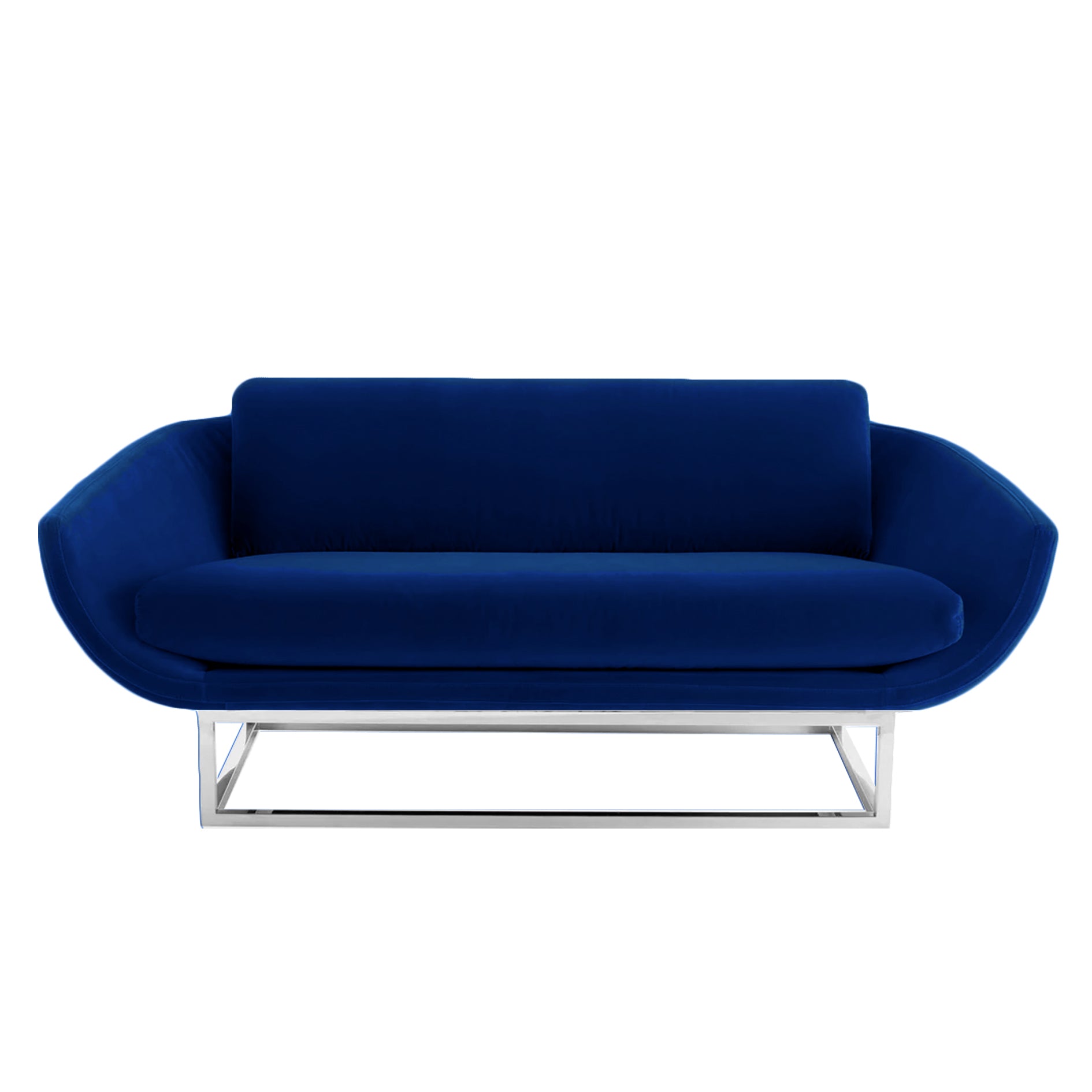 contemporary upholstery sofa with metal base, perfect for luxurious event seating.